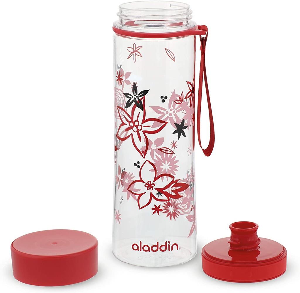 AVEO WATER BOTTLE - 0.6L SU ŞİŞESİ - RED WİTH PRİNT