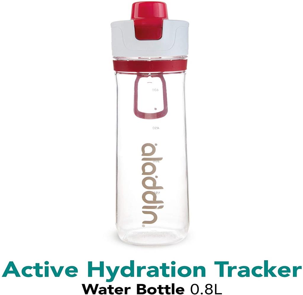 ÖLÇEKLİ MATARA - KIRMIZI - 0.8L ACTİVE HYDRATİON TRACKER BOTTLE 