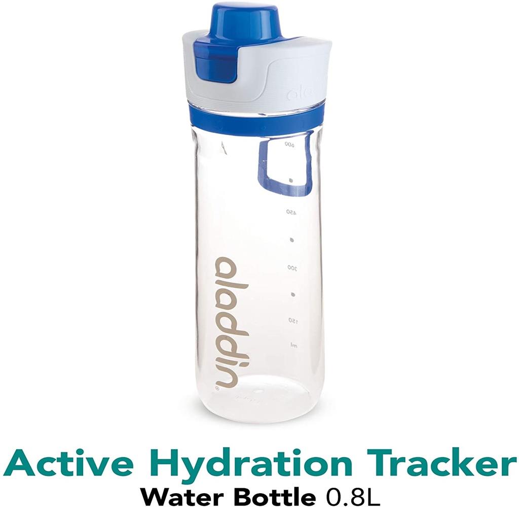 ÖLÇEKLİ MATARA - MAVİ - 0.8L ACTİVE HYDRATİON TRACKER BOTTLE 