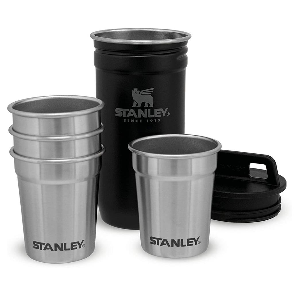 STANLEY ADVENTURE SHOT SET + FLASK (HEDİYE SETİ) - SİYAH