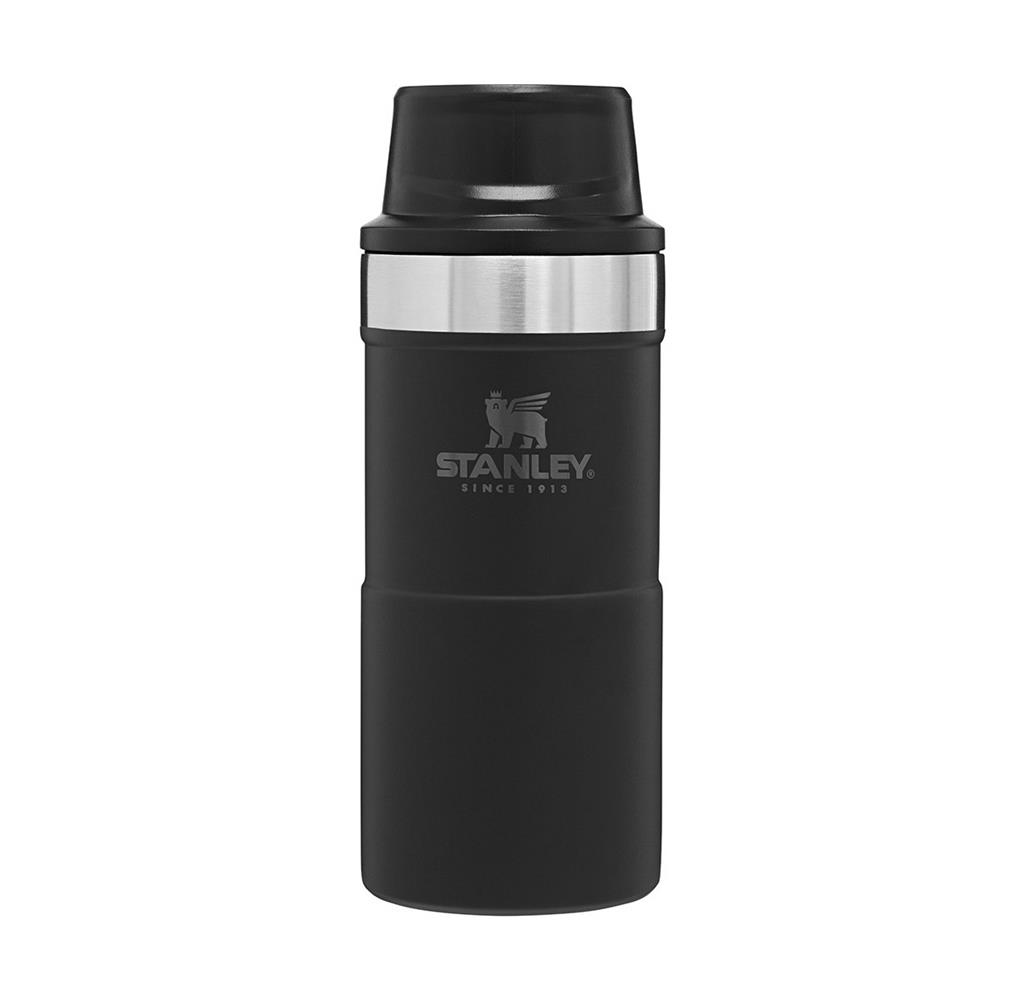 STANLEY 0.35L CLASSİC TRİGGER-ACTİON TRAVEL MUG - MATTE BLACK