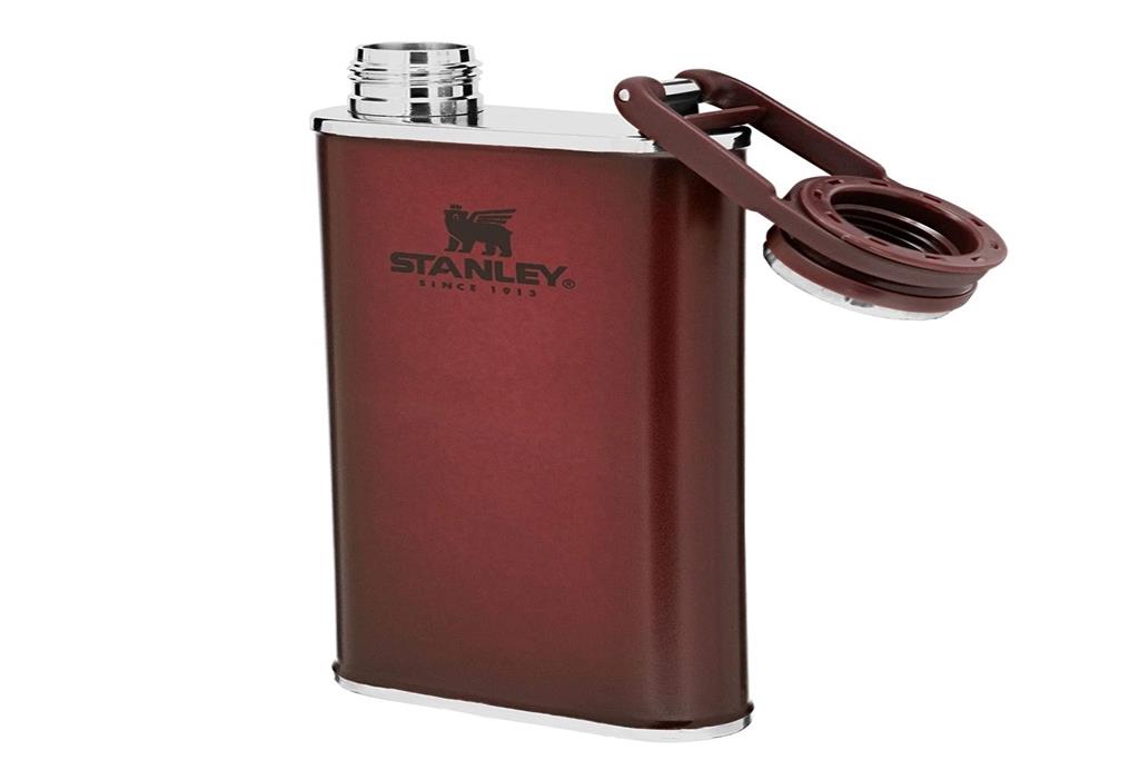 STANLEY PASLANMAZ ÇELİK CEP MATARASI 0.23 LT - BORDO