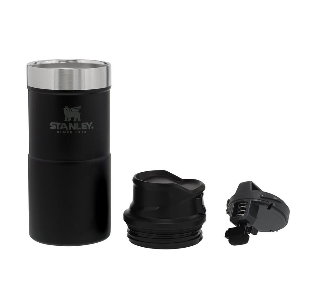 STANLEY 0.35L CLASSİC TRİGGER-ACTİON TRAVEL MUG - MATTE BLACK