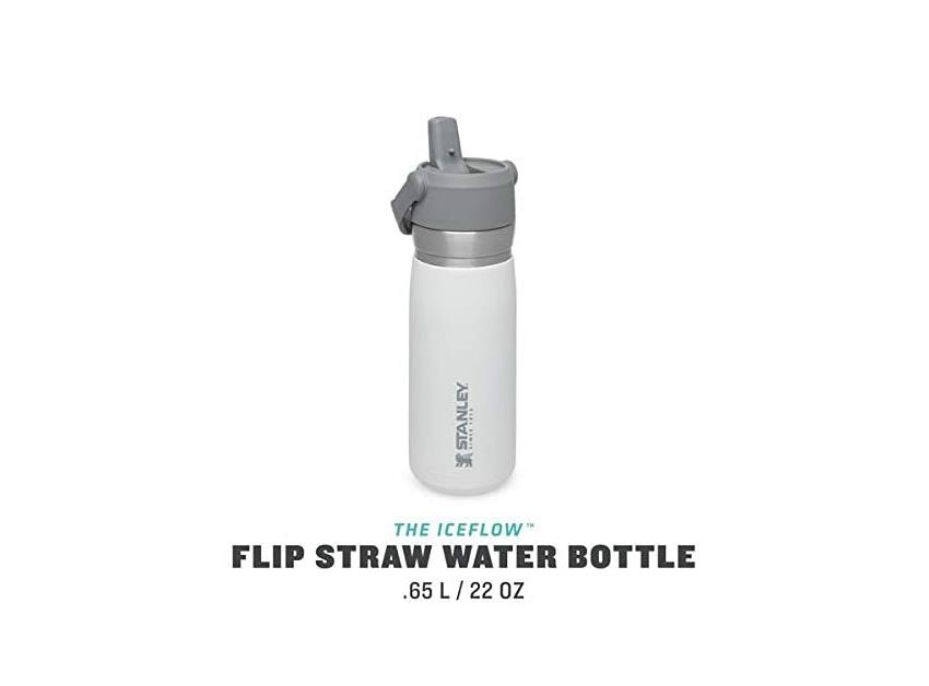 THE ICEFLOW FLİP STRAW WATTER BOTTLE 0,65 L - BEYAZ