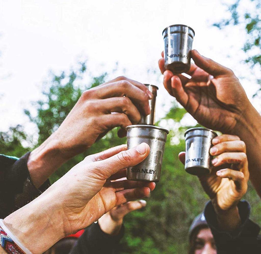 STANLEY ADVENTURE SHOT SET + FLASK (HEDİYE SETİ) - BEYAZ