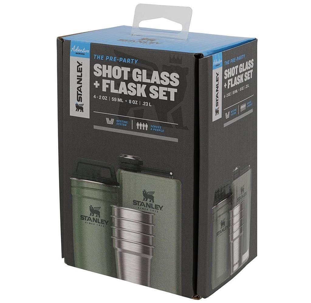 STANLEY ADVENTURE SHOT SET + FLASK (HEDİYE SETİ) - YEŞİL