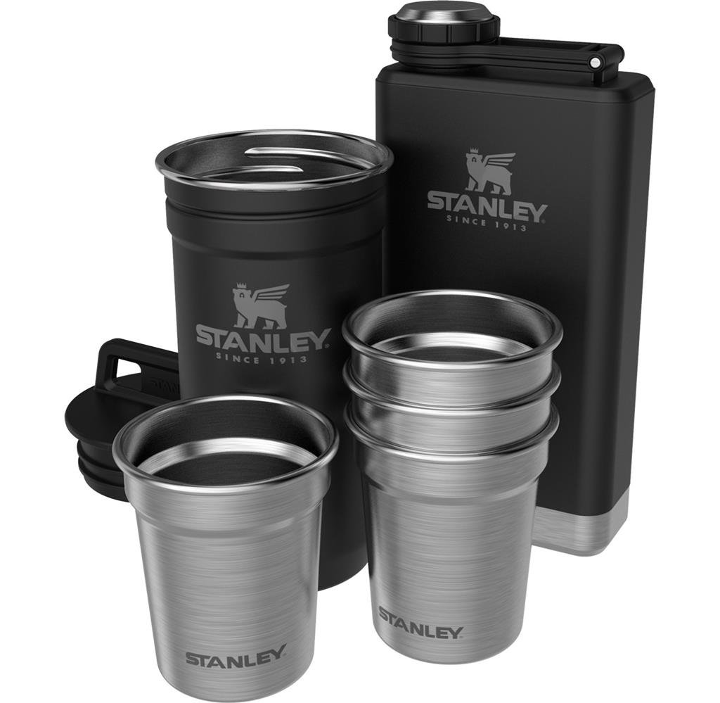 STANLEY ADVENTURE SHOT SET + FLASK (HEDİYE SETİ) - SİYAH