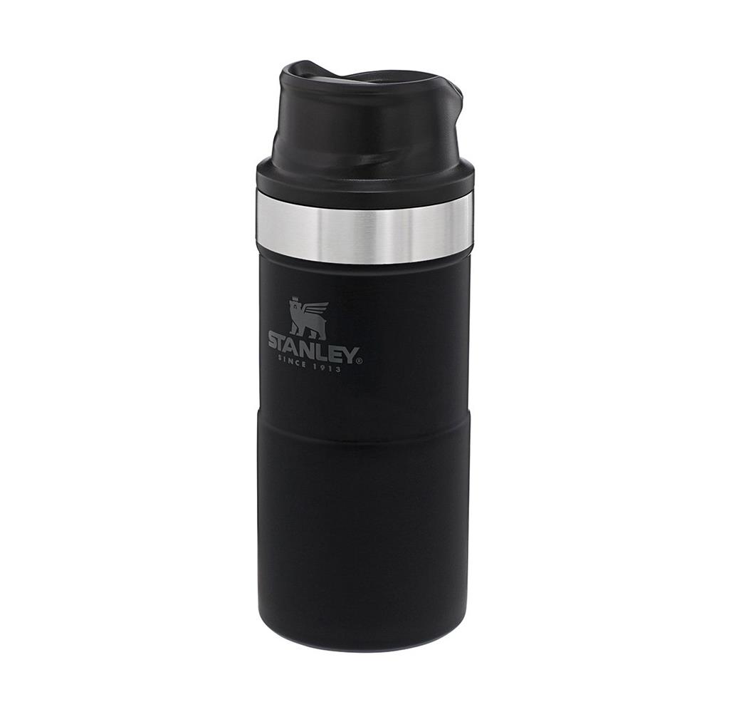 STANLEY 0.35L CLASSİC TRİGGER-ACTİON TRAVEL MUG - MATTE BLACK