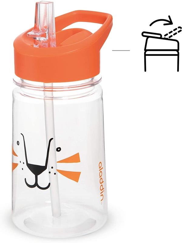  TURUNCU SU MATARASI - 0.43L ZOO FLİP WATER BOTTLE 