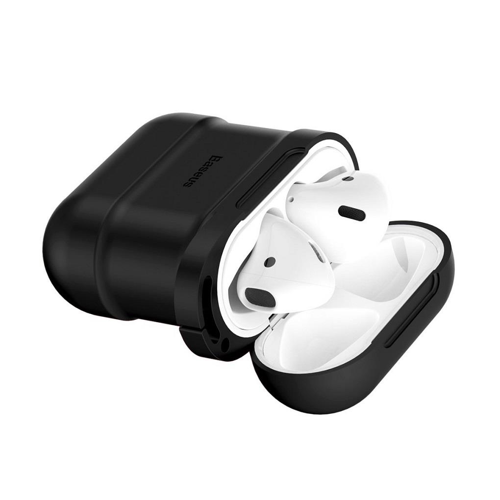 BASEUS APPLE AIRPODS SİLİKON KORUYUCU SİYAH
