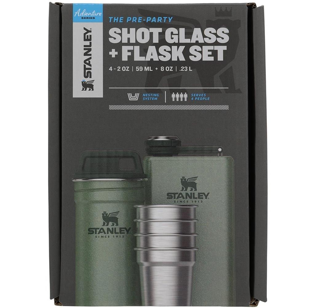 STANLEY ADVENTURE SHOT SET + FLASK (HEDİYE SETİ) - YEŞİL